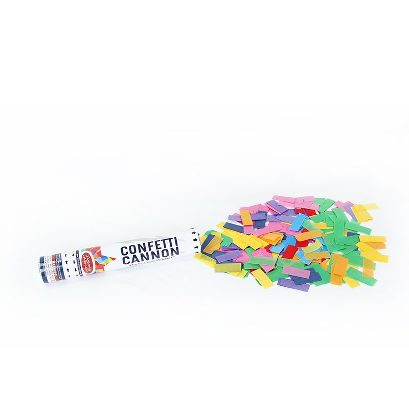 12inch Multi Color Paper Confetti Celebration Cannon 60Pcs - Image 2