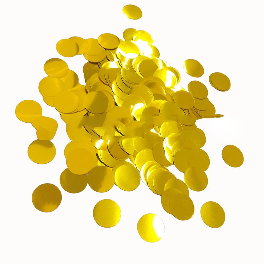 goldenfoil Metallic Round Confetti for Wedding