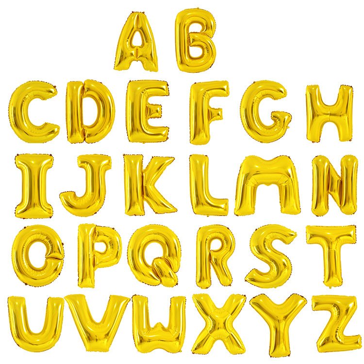 foil letter gold