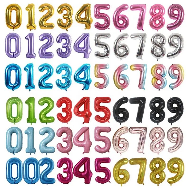 Foil Number Balloon Foil Number Balloon